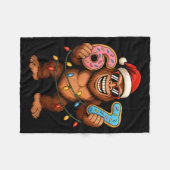 Funny 67 Meme Christmas Bigfoot For Kids Teens  Fleecedecke (Vorderseite (Horizontal))