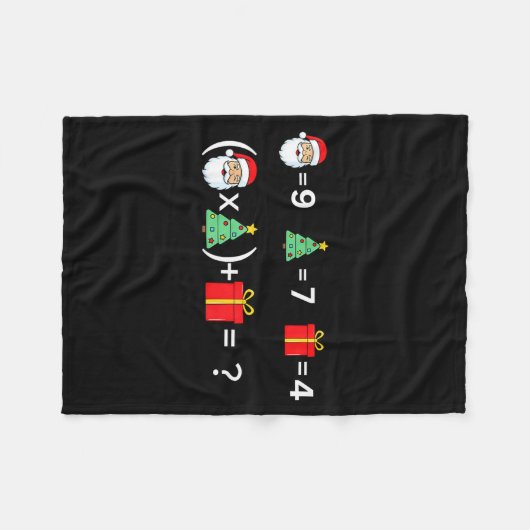 Funny 67 Meme Christmas Math Teacher Santa Six Sev Fleecedecke (Vorderseite (Horizontal))