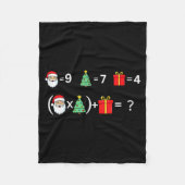 Funny 67 Meme Christmas Math Teacher Santa Six Sev Fleecedecke (Vorderseite)