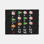 Funny 67 Meme Christmas Math Teacher Santa Six Sev Fleecedecke (Vorderseite (Horizontal))