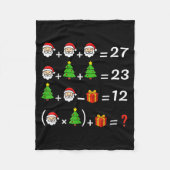 Funny 67 Meme Christmas Math Teacher Santa Six Sev Fleecedecke (Vorderseite)