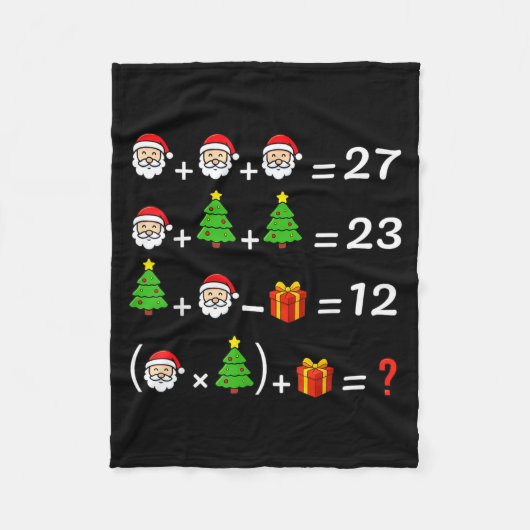 Funny 67 Meme Christmas Math Teacher Santa Six Sev Fleecedecke (Vorderseite)