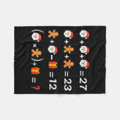 Funny 67 Meme Christmas Math Teacher Santa Six Sev Fleecedecke (Vorderseite (Horizontal))