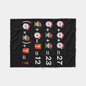 Funny 67 Meme Christmas Math Teacher Santa Six Sev Fleecedecke (Vorderseite (Horizontal))