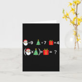 Funny 67 Meme Christmas Math Teacher Santa Six Sev Karte (Gelbe Blume)