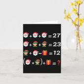 Funny 67 Meme Christmas Math Teacher Santa Six Sev Karte (Gelbe Blume)