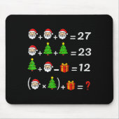 Funny 67 Meme Christmas Math Teacher Santa Six Sev Mousepad (Vorne)
