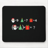 Funny 67 Meme Christmas Math Teacher Santa Six Sev Mousepad (Vorne)