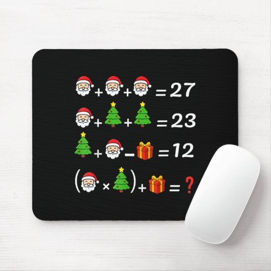 Funny 67 Meme Christmas Math Teacher Santa Six Sev Mousepad (Mit Mouse)