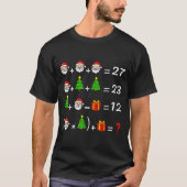Funny 67 Meme Christmas Math Teacher Santa Six Sev T-Shirt (Vorderseite)