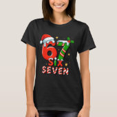 Funny 67 Meme Christmas Six Seven Santa Holiday T-Shirt (Vorderseite)