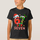 Funny 67 Meme Christmas Six Seven Santa Holiday T-Shirt (Vorderseite)