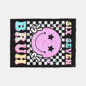 Funny 67 Meme Happy Face 6-7 Boys Kids Teens Six S Fleecedecke (Vorderseite (Horizontal))