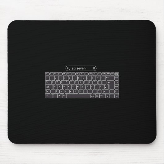 Funny 67 Meme Keyboard Buttons  Mousepad (Vorne)