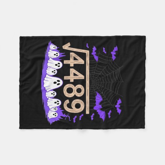 Funny 67 Meme Math Teacher 6 7 Halloween Square Ro Fleecedecke (Vorderseite (Horizontal))