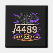 Funny 67 Meme Math Teacher 6 7 Halloween Square Ro Magnet (Vorne)