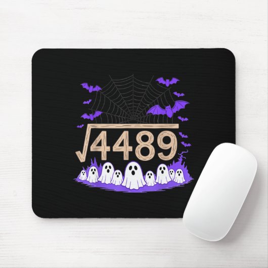 Funny 67 Meme Math Teacher 6 7 Halloween Square Ro Mousepad (Mit Mouse)