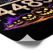 Funny 67 Meme Math Teacher 6 7 Halloween Square Ro Poster (Ecke)