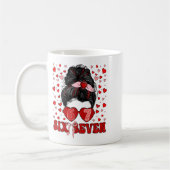 Funny 67 Meme Messy Bun Valentine Six Seven Love W Kaffeetasse (Links)