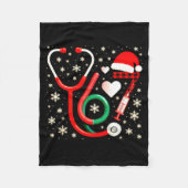 Funny 67 Meme Nurse Six Seven Nursing Festive Chri Fleecedecke (Vorderseite)