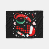 Funny 67 Meme Nurse Six Seven Nursing Festive Chri Fleecedecke (Vorderseite (Horizontal))