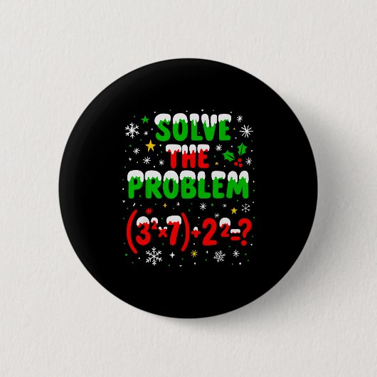 Funny 67 Meme Pemdas Elementary Math Teacher 6 7 C Button (Vorderseite)