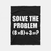 Funny 67 Meme Pemdas Elementary Math Teacher Brain Fleecedecke (Vorderseite)