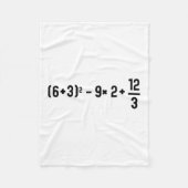 Funny 67 Meme Pemdas Elementary Math Teacher Brain Fleecedecke (Vorderseite)