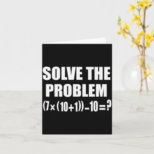 Funny 67 Meme Pemdas Elementary Math Teacher Brain Karte (Gelbe Blume)