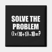 Funny 67 Meme Pemdas Elementary Math Teacher Brain Magnet (Vorne)