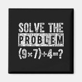 Funny 67 Meme Pemdas Elementary Math Teacher Brain Magnet (Vorne)