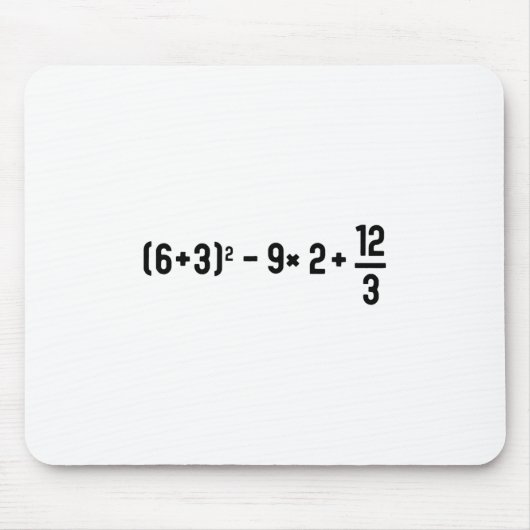Funny 67 Meme Pemdas Elementary Math Teacher Brain Mousepad (Vorne)