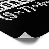 Funny 67 Meme Pemdas Elementary Math Teacher Brain Poster (Ecke)