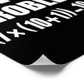 Funny 67 Meme Pemdas Elementary Math Teacher Brain Poster (Ecke)