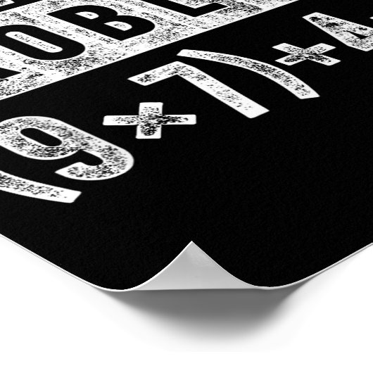 Funny 67 Meme Pemdas Elementary Math Teacher Brain Poster (Ecke)