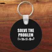 Funny 67 Meme Pemdas Elementary Math Teacher Brain Schlüsselanhänger (Vorderseite)