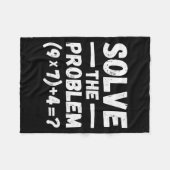 Funny 67 Meme Pemdas Elementary Math Teacher Humor Fleecedecke (Vorderseite (Horizontal))