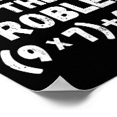 Funny 67 Meme Pemdas Elementary Math Teacher Humor Poster (Ecke)