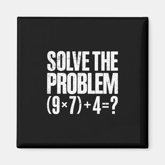 Funny 67 Meme Pemdas Math Teacher Brainrot Element Magnet (Vorne)