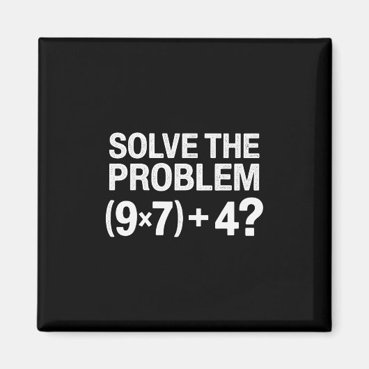 Funny 67 Meme Pemdas Math Teacher Brainrot Element Magnet (Vorne)