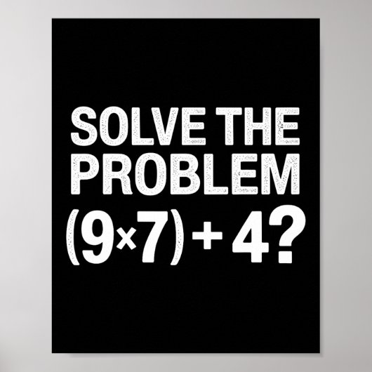 Funny 67 Meme Pemdas Math Teacher Brainrot Element Poster (Vorne)