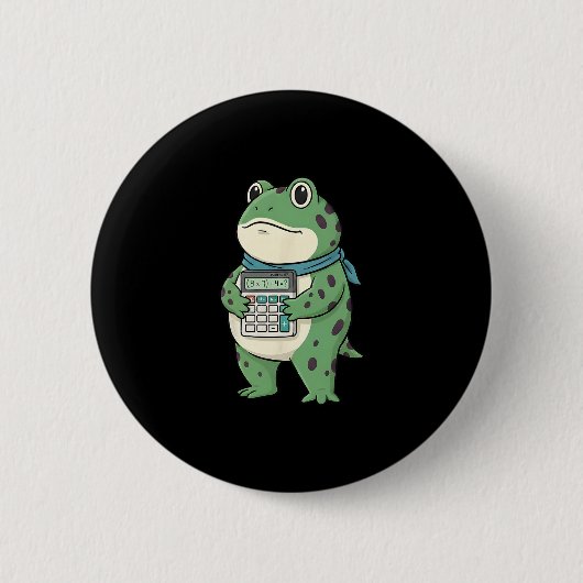 Funny 67 Meme Pemdas Math Teacher Six Seven Frog Button (Vorderseite)