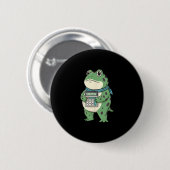 Funny 67 Meme Pemdas Math Teacher Six Seven Frog Button (Vorne & Hinten)