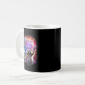 Funny 67 Meme Racoon Howling At The Moon Six Seven Kaffeetasse (Vorderseite Links)