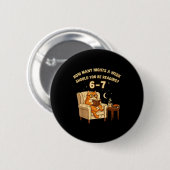 Funny 67 Meme Reading School Librarian Teacher Bra Button (Vorne & Hinten)