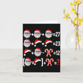 Funny 67 Meme Santa Christmas Tree Math Teacher Xm Karte (Gelbe Blume)