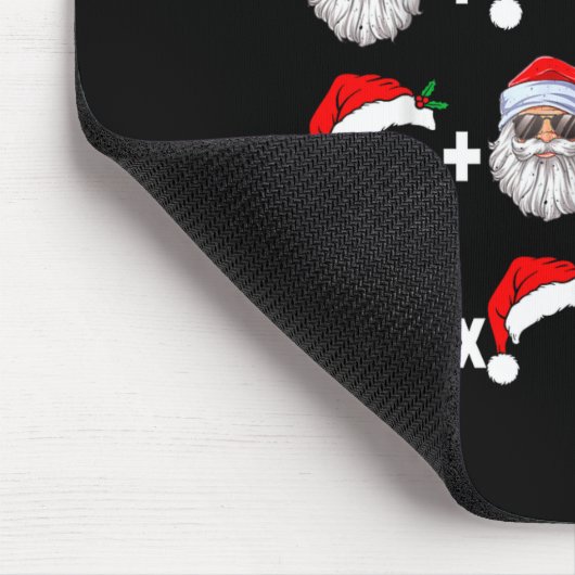 Funny 67 Meme Santa Christmas Tree Math Teacher Xm Mousepad (Ecke)