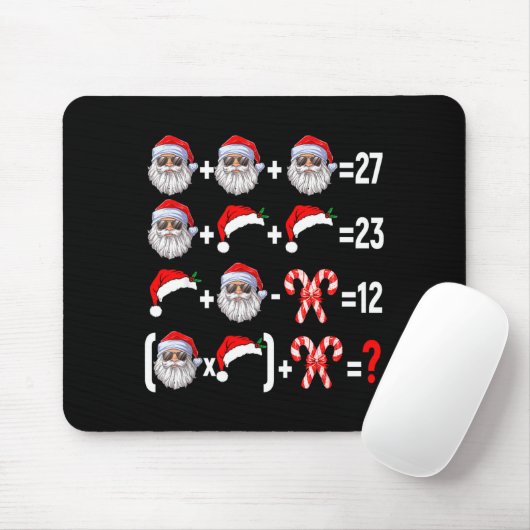 Funny 67 Meme Santa Christmas Tree Math Teacher Xm Mousepad (Mit Mouse)