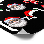 Funny 67 Meme Santa Christmas Tree Math Teacher Xm Poster (Ecke)