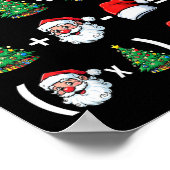 Funny 67 Meme Santa Math Teacher Christmas Pajama  Poster (Ecke)